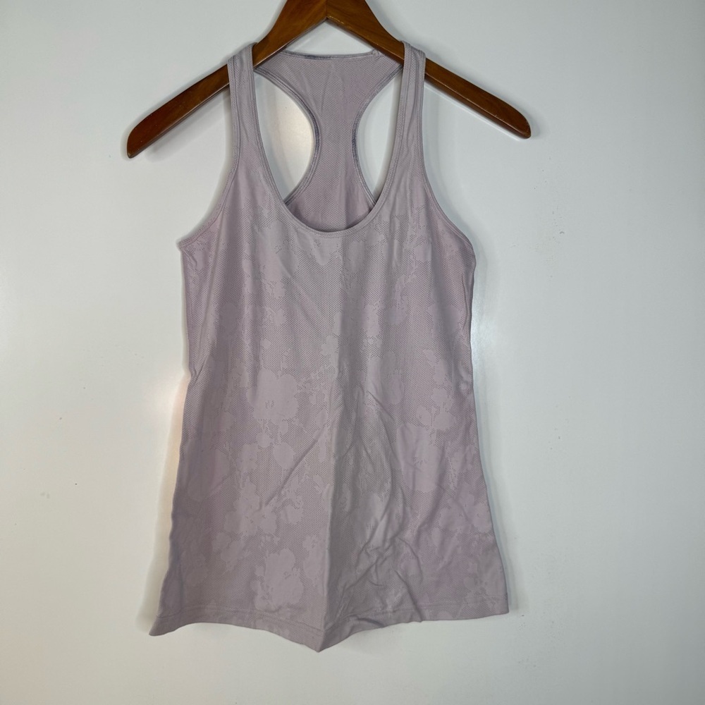 Lululemon Pink Floral‎ Tank Top
